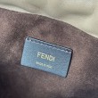 Borsa baguette media Fendi Mamma Nappa grigio