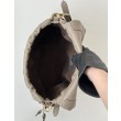 Borsa baguette media Fendi Mamma Nappa grigio
