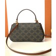 Borsa Celine Teen Celine Lola Triomphe Caffè