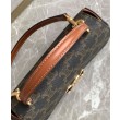 Borsa Celine Teen Celine Lola Triomphe Caffè