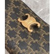 Borsa Celine Teen Celine Lola Triomphe Caffè