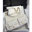 Borsa Chanel Maxi Hobo AS5302 Crema