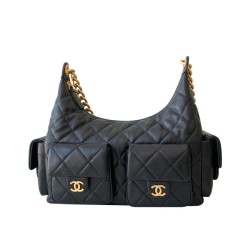 Borsa Chanel Maxi Hobo AS5302 Nero