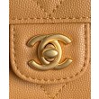 Borsa Chanel Mini Flap con manico superiore AS5164 Caffè chiaro
