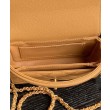 Borsa Chanel Mini Flap con manico superiore AS5164 Caffè chiaro
