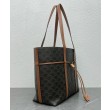 Borsa Replica 1:1 con coulisse Celine Cabas Triomphe Caffè