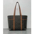 Borsa Replica 1:1 con coulisse Celine Cabas Triomphe Caffè