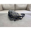 Borsa D-Journey piccola/media Dior Oblique Jacquard blu