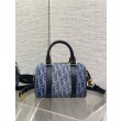 Borse Firmate Replica Dior Groove 20 Denim blu Dior Oblique Jacquard