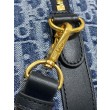 Borse Firmate Replica Dior Groove 20 Denim blu Dior Oblique Jacquard
