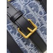 Borse Firmate Replica Dior Groove 20 Denim blu Dior Oblique Jacquard