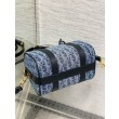 Borse Firmate Replica Dior Groove 20 Denim blu Dior Oblique Jacquard