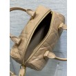 Borsa Dior Groove 25 in pelle di vitello Macrocannage biscotto