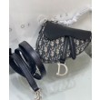 Borse Replica Alta Qualità Dior Mini Saddle con tracolla Blu scuro