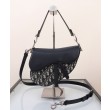 Borsa Dior Saddle con tracolla Blu scuro