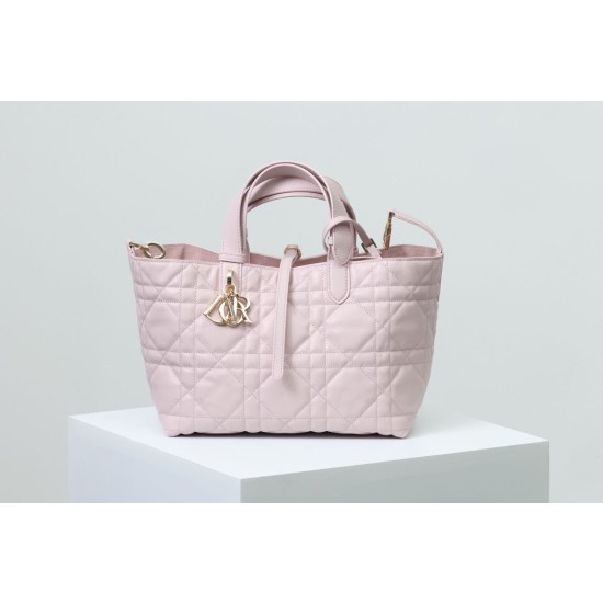 Borsa Dior Toujours Dior Piccola/Media Macrocannage Rosa