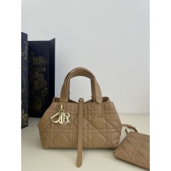 Borsa Dior Toujours Dior piccola/media Macrocannage Tan