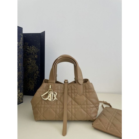 Borsa Dior Toujours Dior piccola/media Macrocannage Tan