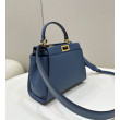Borsa Fendi Mini Iconic Peekaboo Blu