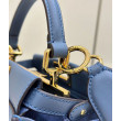 Borsa Fendi Mini Iconic Peekaboo Blu
