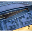 Borsa Fendi Mini Iconic Peekaboo Blu