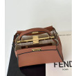 Borsa Fendi Mini Iconic Peekaboo Marrone