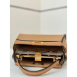 Borsa Fendi Mini Iconic Peekaboo Marrone chiaro