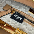 Borsa Fendi Mini Iconic Peekaboo Marrone chiaro