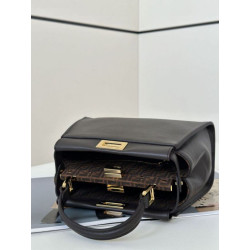 Borsa Fendi Mini Iconica Peekaboo Nero