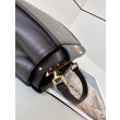 Borsa Fendi Mini Iconica Peekaboo Nero