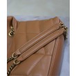 Borsa imbottita Toy YSL Saint Laurent in pelle di agnello Caffè