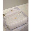Bora Pari all'originale replica imbottita Toy YSL Saint Laurent in pelle di agnello Crema