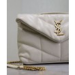 Bora Pari all'originale replica imbottita Toy YSL Saint Laurent in pelle di agnello Crema