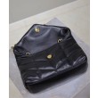 Bora Pari all'originale replica imbottita Toy YSL Saint Laurent in pelle di agnello nera