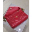 Borse Imitazioni imbottita Toy YSL Saint Laurent in pelle di agnello rossa