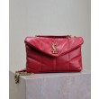 Borse Imitazioni imbottita Toy YSL Saint Laurent in pelle di agnello rossa
