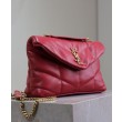 Borse Imitazioni imbottita Toy YSL Saint Laurent in pelle di agnello rossa