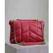 Borse Imitazioni imbottita Toy YSL Saint Laurent in pelle di agnello rossa
