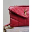 Borse Imitazioni imbottita Toy YSL Saint Laurent in pelle di agnello rossa