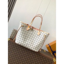 Borsa LV Neverfull MM Damier Azur Canvas N40603