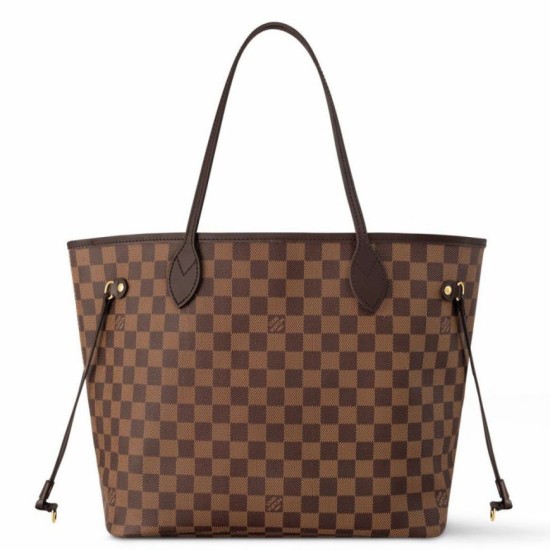 Qualità superiore replica LV Neverfull MM Damier Ebene Canvas N40599