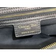 Borse Imitazioni Macrocannage piatta piccola/media D-Journey Dior nera stropicciata
