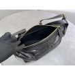 Borse Imitazioni Macrocannage piatta piccola/media D-Journey Dior nera stropicciata