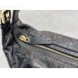 Borse Imitazioni Macrocannage piatta piccola/media D-Journey Dior nera stropicciata