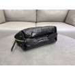 Borse Imitazioni Macrocannage piatta piccola/media D-Journey Dior nera stropicciata