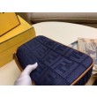 Borsa Replica 1:1 media Fendi Baguette blu denim