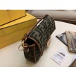 Borsa Replica 1:1 media Fendi Baguette verde denim