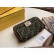 Borsa Replica 1:1 media Fendi Baguette verde denim