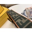 Borsa Replica 1:1 media Fendi Baguette verde denim