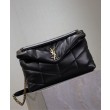 Borsa media YSL Saint Laurent Puffer in nappa nera